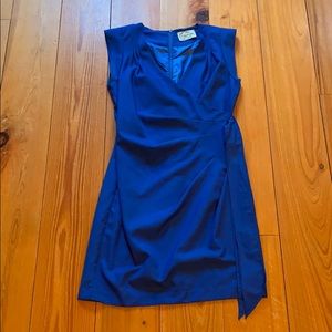Blue work dress